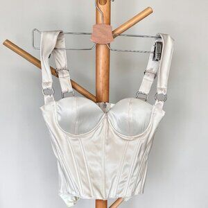 Hard To Handle Bustier Top - Ivory [Size S]